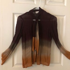 Vintage Tie Neck Blouse